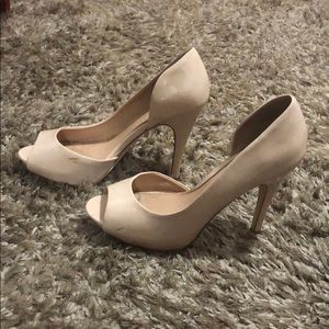 Call it spring cream-pink heels